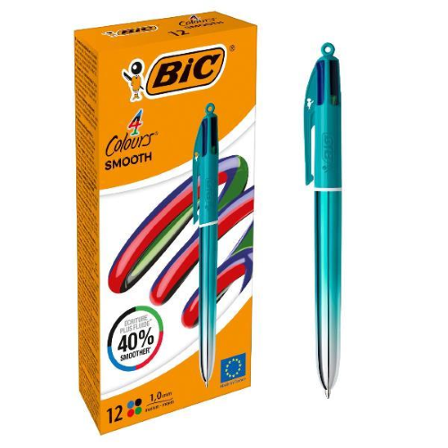 Bic 4 COLOURS SMOOTH GRADIENT - FUSTO VERDE ACQUA